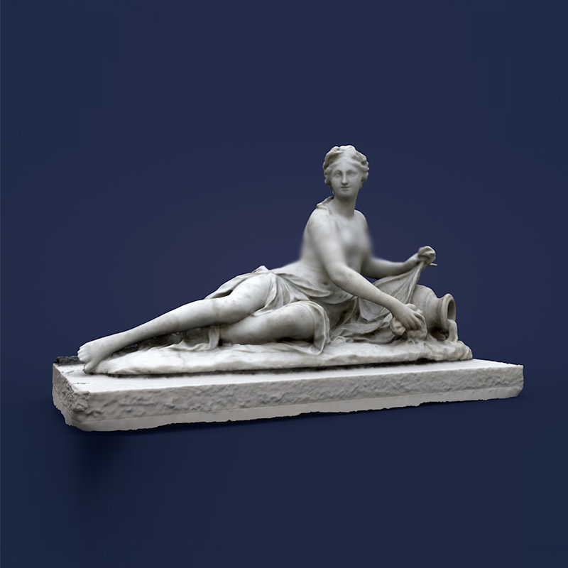 罗浮宫博物馆出浴雕塑C4D模型创意场景3D模型素材石膏像MX302