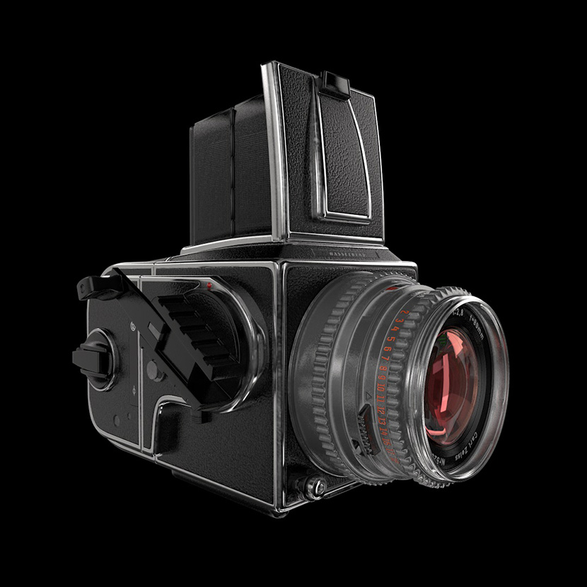 哈苏Hasselblad相机C4D模型  创意场景3D模型素材MX034