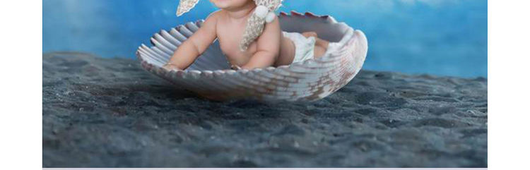 儿童宝宝3D主题psd分层模板影楼海底百天素材抠图模板 第9张