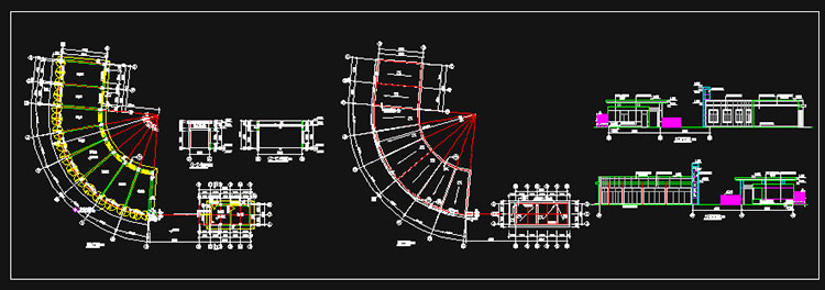 建筑小区公园厂房大门入口住宅CAD施工图纸 学校工厂围墙设计素材 第16张