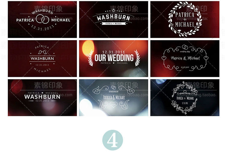 国外AE模版素材 唯美婚礼标题文字 微电影开场MV片头动画后期字幕 第13张
