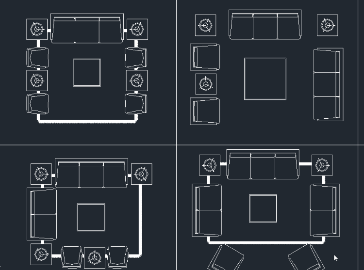 新款CAD动态图块图库室内设计家装cad施工图平面立面家具素材 第5张