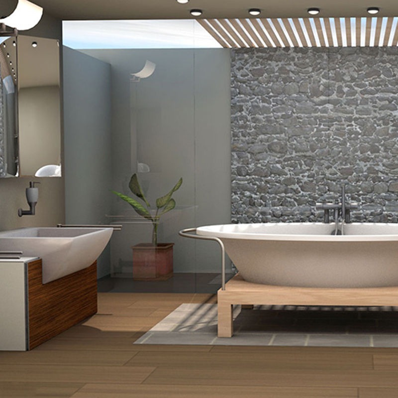 室内装修模型浴室卫生间厕所C4D模型3D素材带材质贴图MX1056