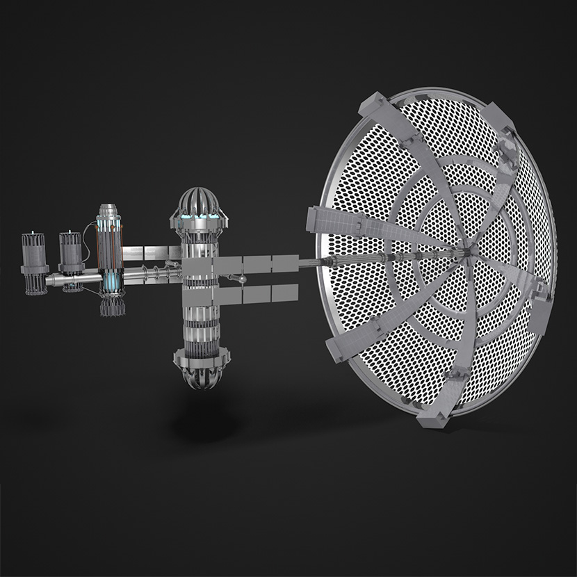 太空科幻卫星C4D模型创意场景3D模型科技素材太空空间站元素MX316